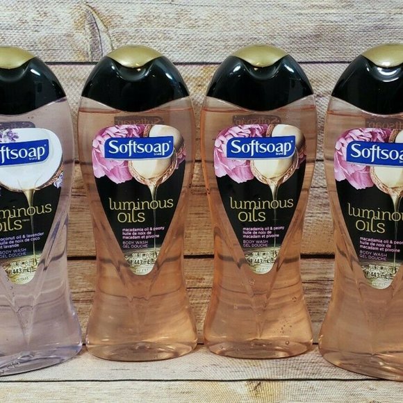 Softsoap Other - 4 Softsoap Luminous Oils Body Wash Macadamia Peony